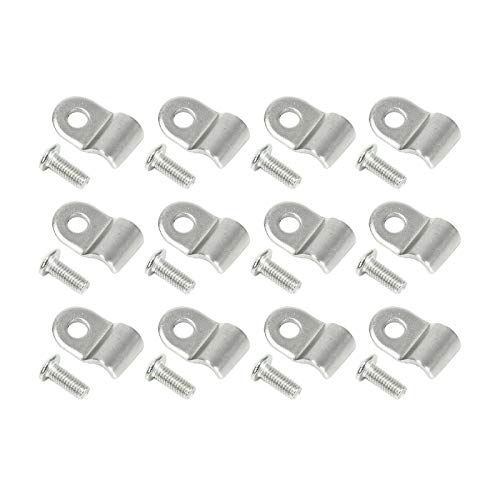 50pcs 3/16" Stainless Steel Brake Line Clamp & Screw I1098