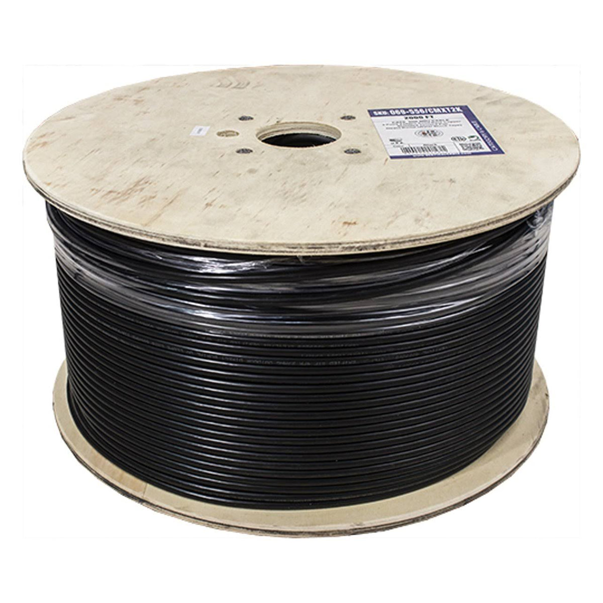 2000ft Black Shielded Bulk Ethernet Cable L34556