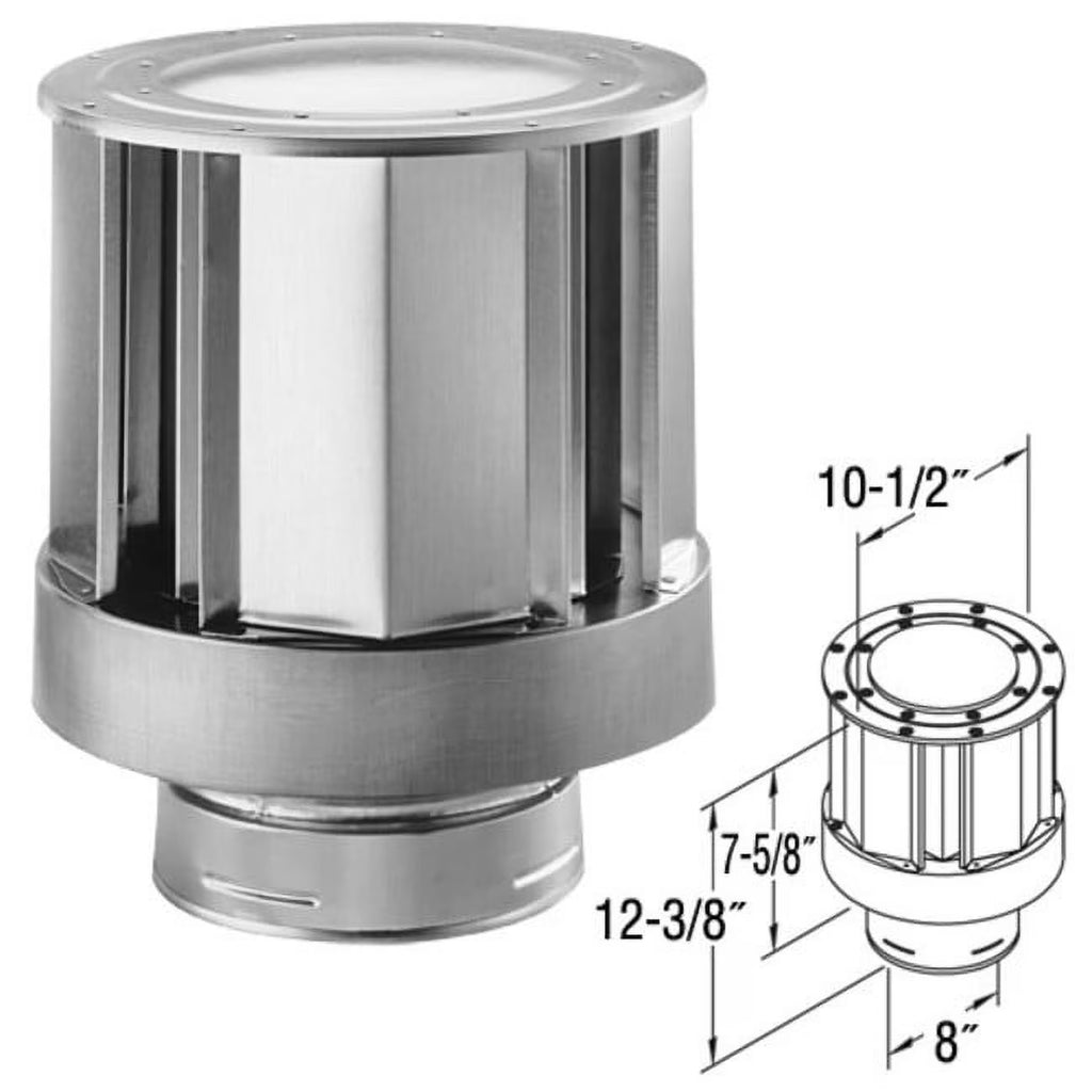 5" Inner Diameter Direct Vent Pipe - Galvanized I826537
