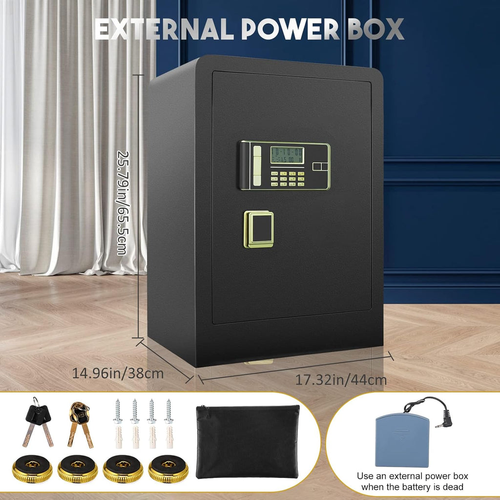 Large Fireproof Waterproof Safe Box with LCD Screen D894