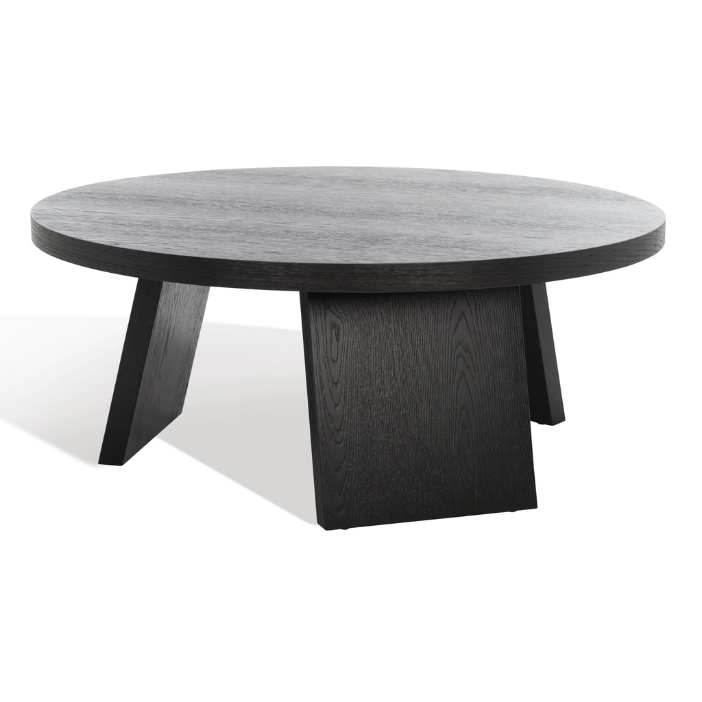 Black Round Wood Coffee Table M590623