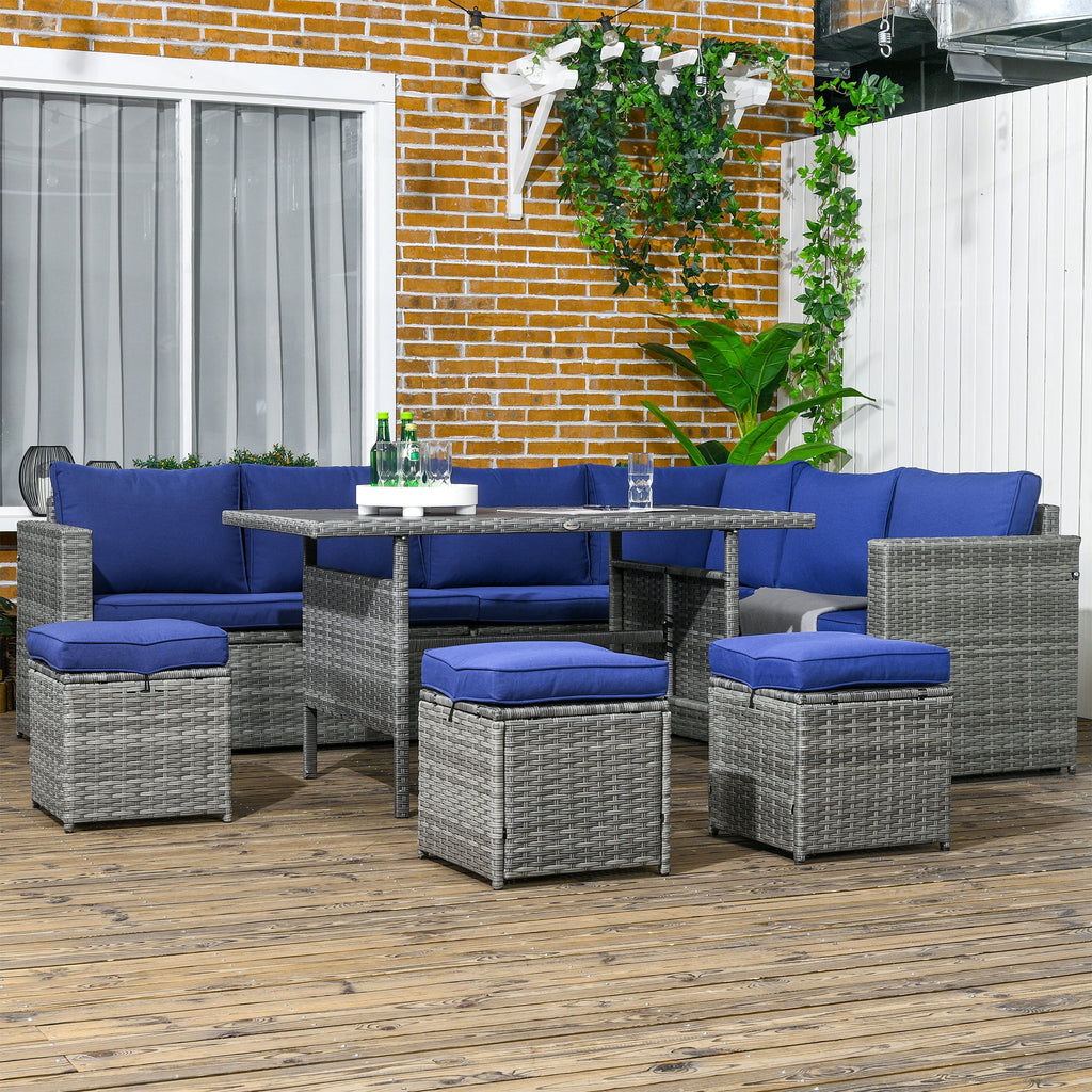 Wicker Sectional Sofa with Loveseats & Chairs H92906