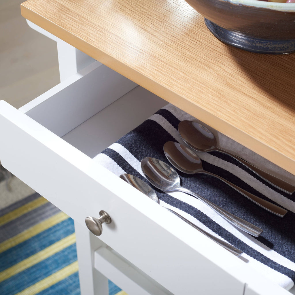 Black 2 Drawer 3 Shelf Kitchen Cart W301170