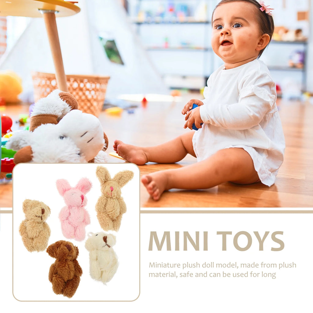 5pcs Miniature Plush Doll Figurines M401942