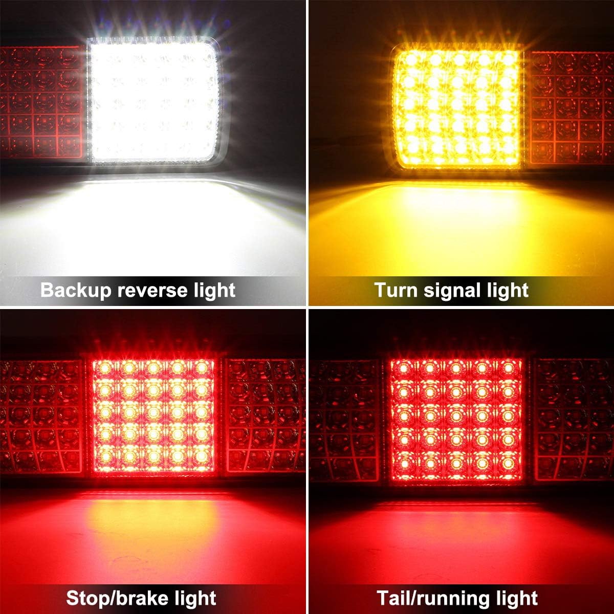 2Pcs 75 LED Truck Tail Light Bar Waterproof 12V IP68 P95631