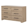 6 Drawer Double Dresser P822922