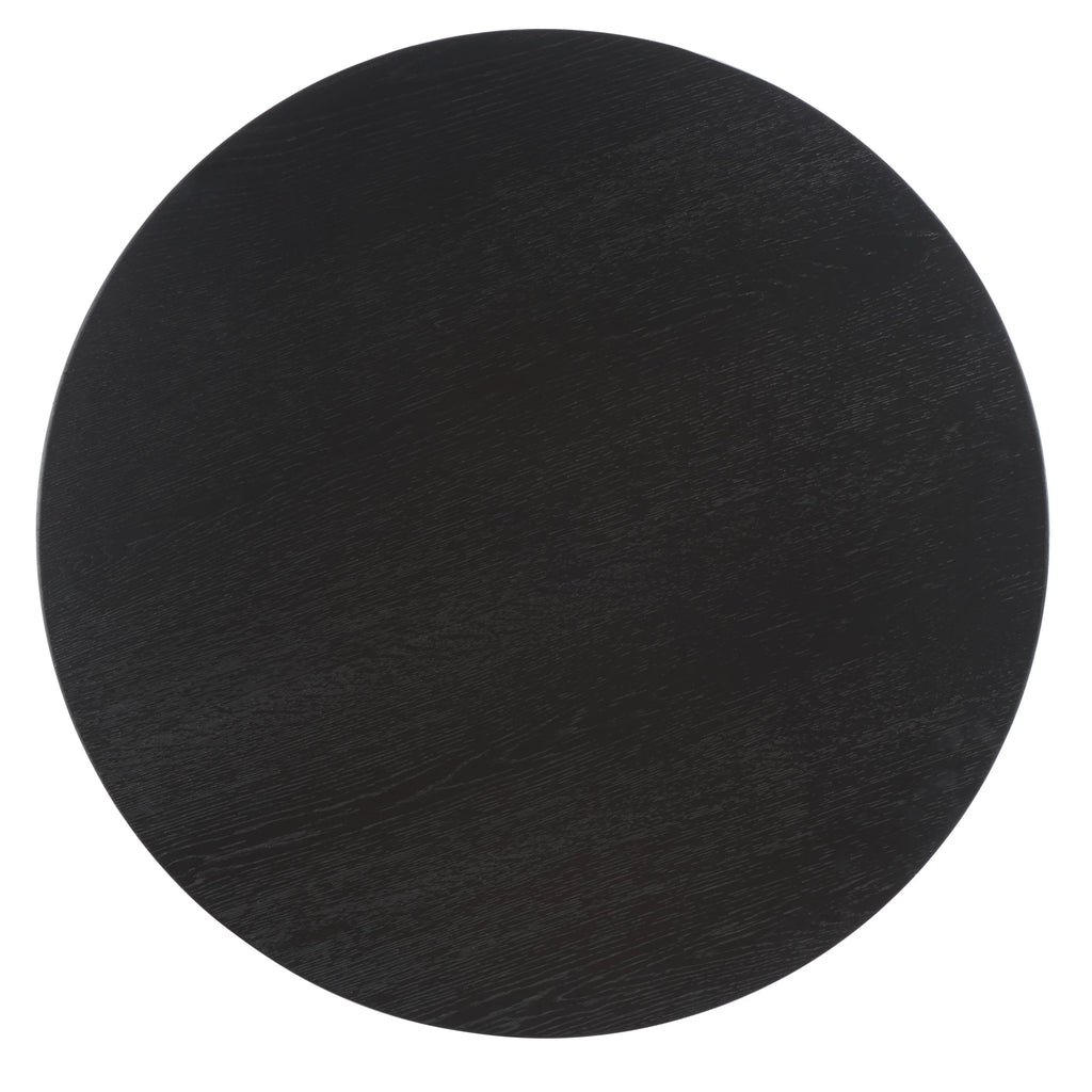 Black Round Wood Coffee Table M590623