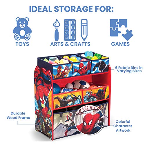 Blue 6 Bin Toy Storage Organizer B70393