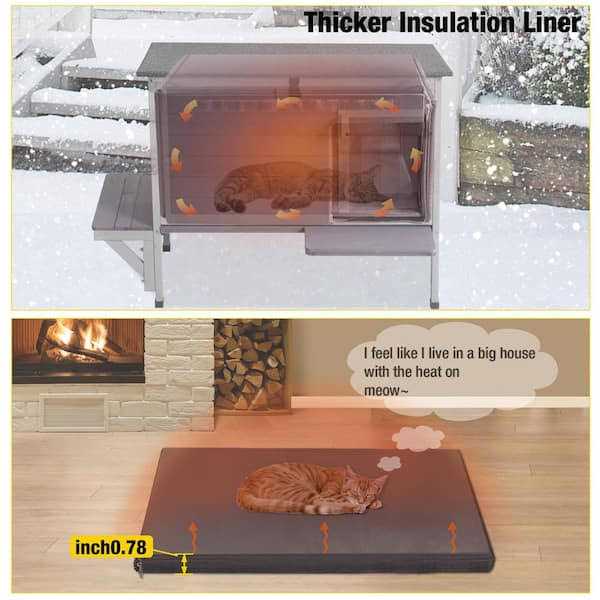 Insulated Outdoor Cat House D165043