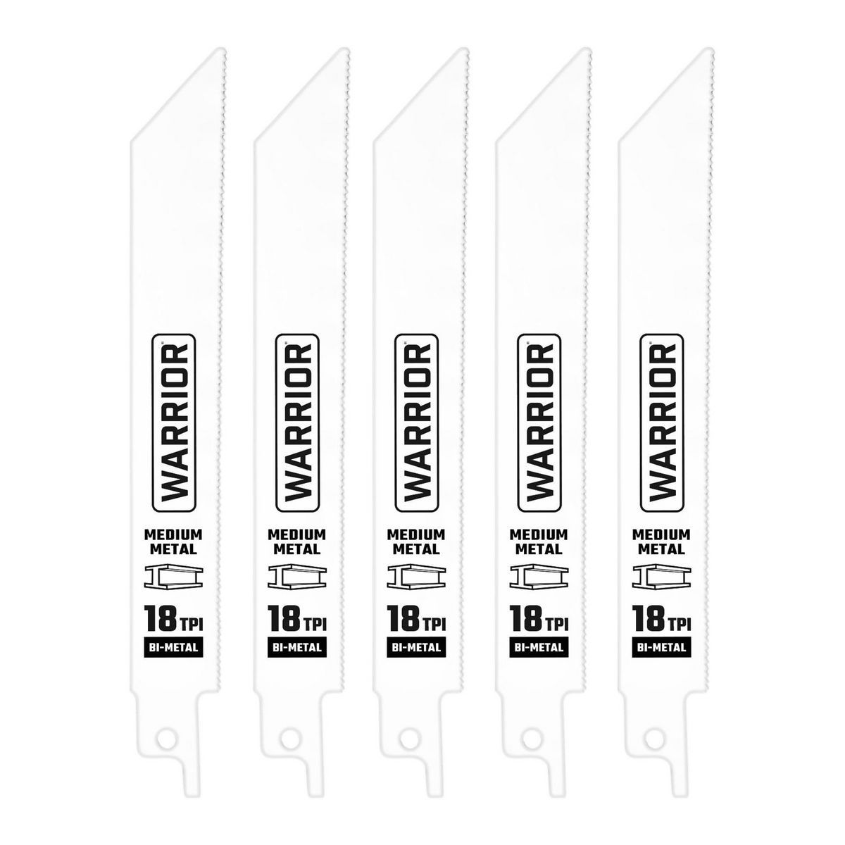 6 in. 18 TPI Bi-metal Reciprocating Saw Blades, 5 Pack D19614