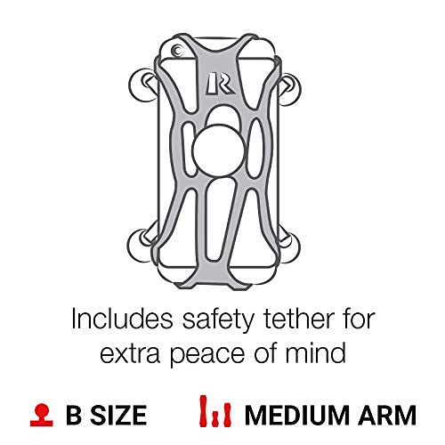 Medium Arm Phone Mount with Handlebar U-Bolt Base U4018