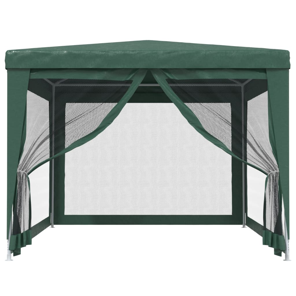 Green 9.8'x13.1' HDPE Party Tent with 4 Mesh Sidewalls S112