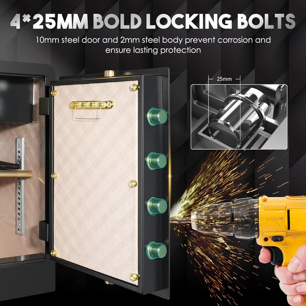 Large Fireproof Waterproof Safe Box with LCD Screen D894