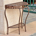 2-Tier Half Moon Table K249