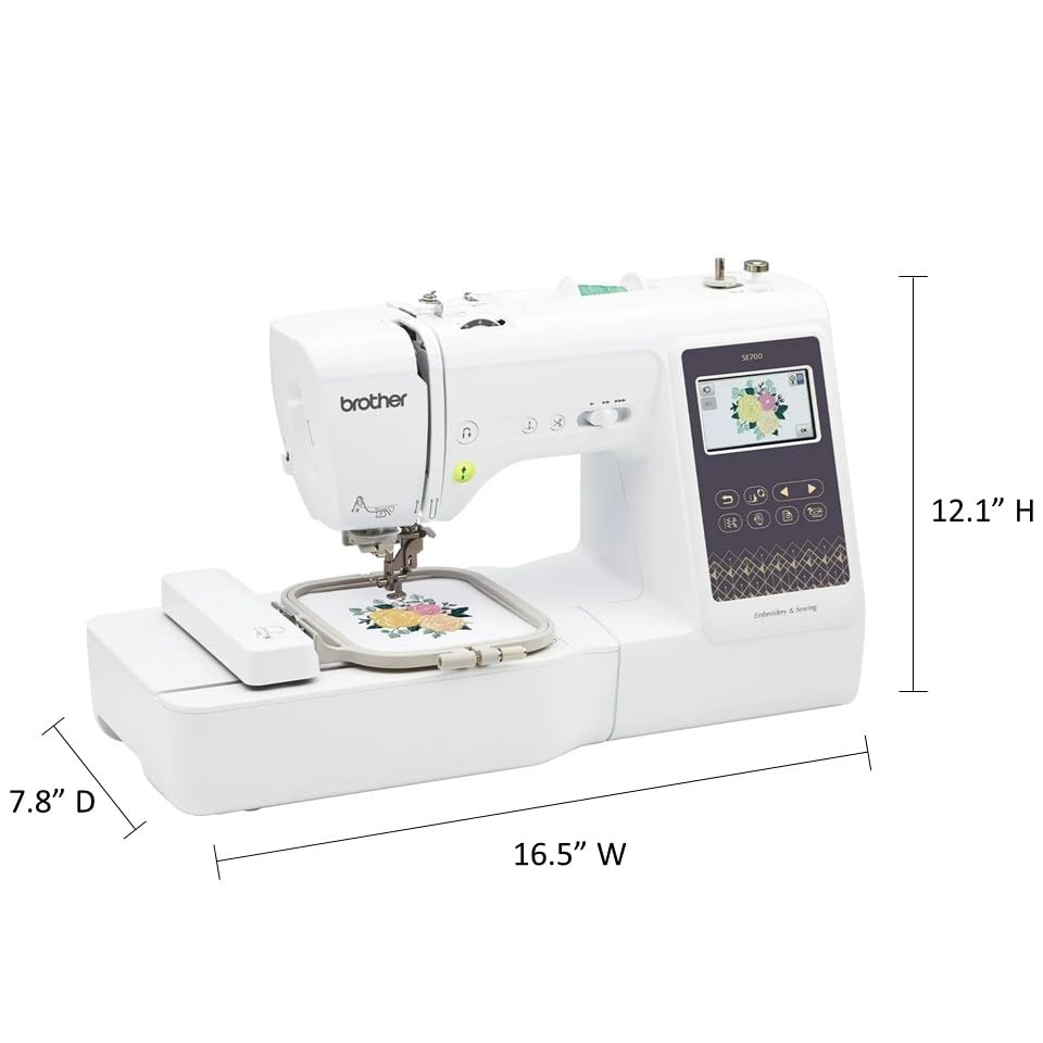 Sewing and Embroidery Machine, Computerized, 4" x 4" Hoop Area, White G71790