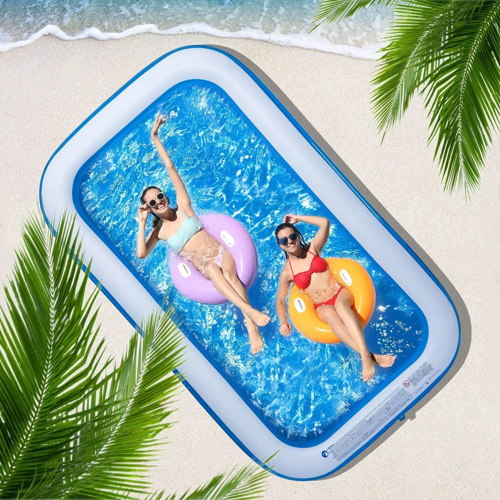 Inflatable Swimming Pool 120" X72" X20" Family Swim Center I772