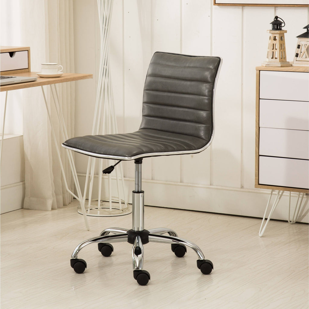 Grey Chrome Office Chair X25927