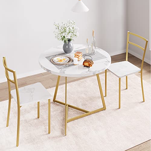 Rustic Brown 3 Piece Dining Table Set B2611