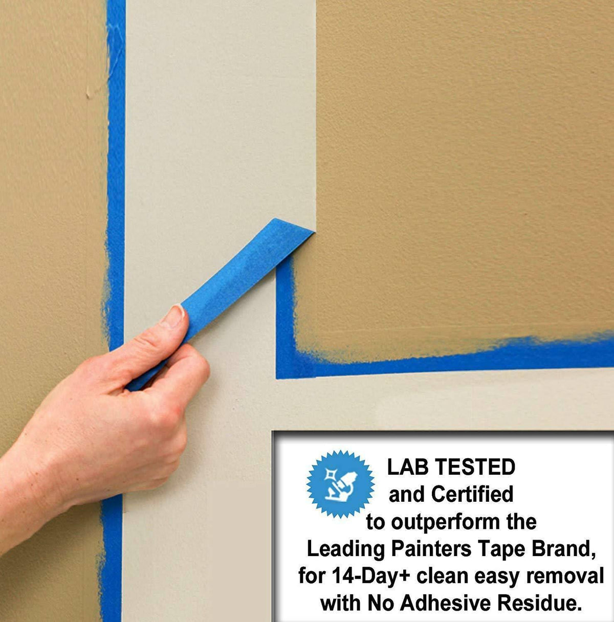 Blue Painters Tape 0.94/24mm x 60 yds Case of 36 Rolls Crepe Paper Masking Tape J3375