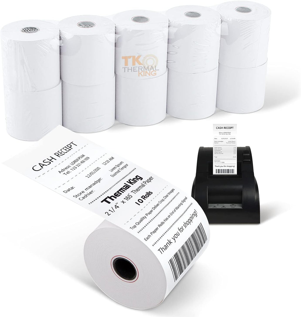 2-1/4 x 85' Thermal Paper, 100 Rolls X347