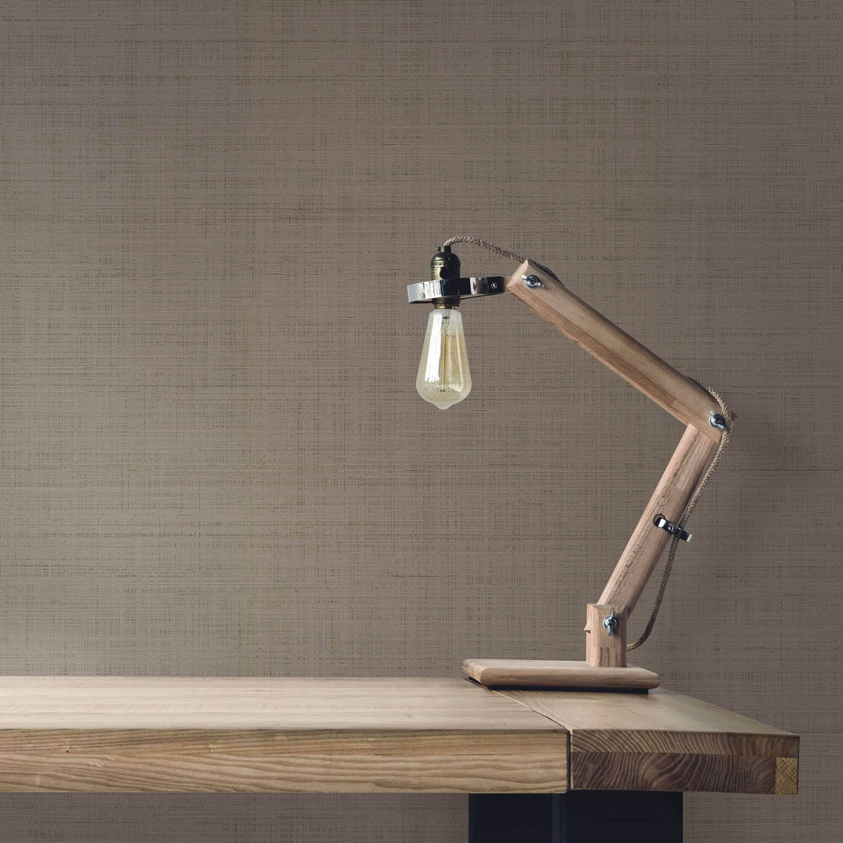 Dark Gray Spun Silk Wallpaper T354