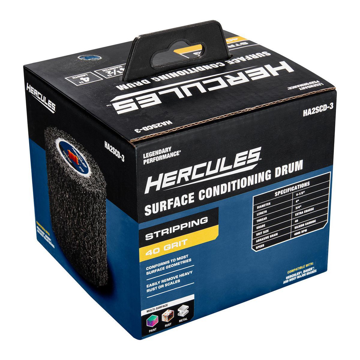 4-1/2 in. x 4 in. x 3/4 in. 40-Grit Stripping Drum N408