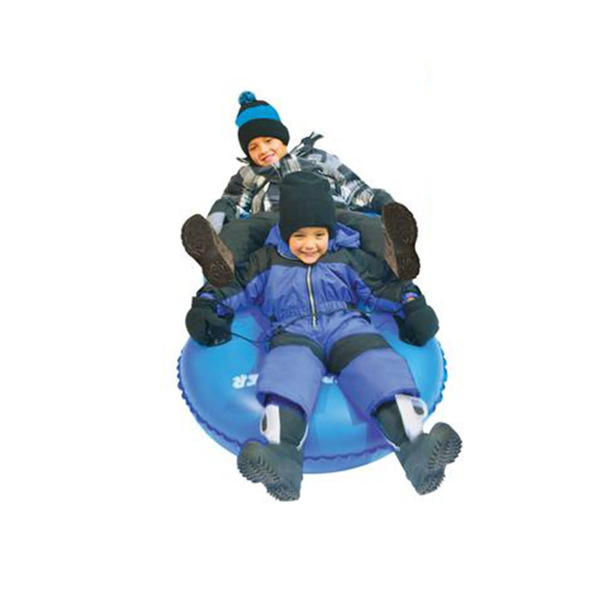 Blue Inflatable Snow Tube Sled for 2 Riders W6982