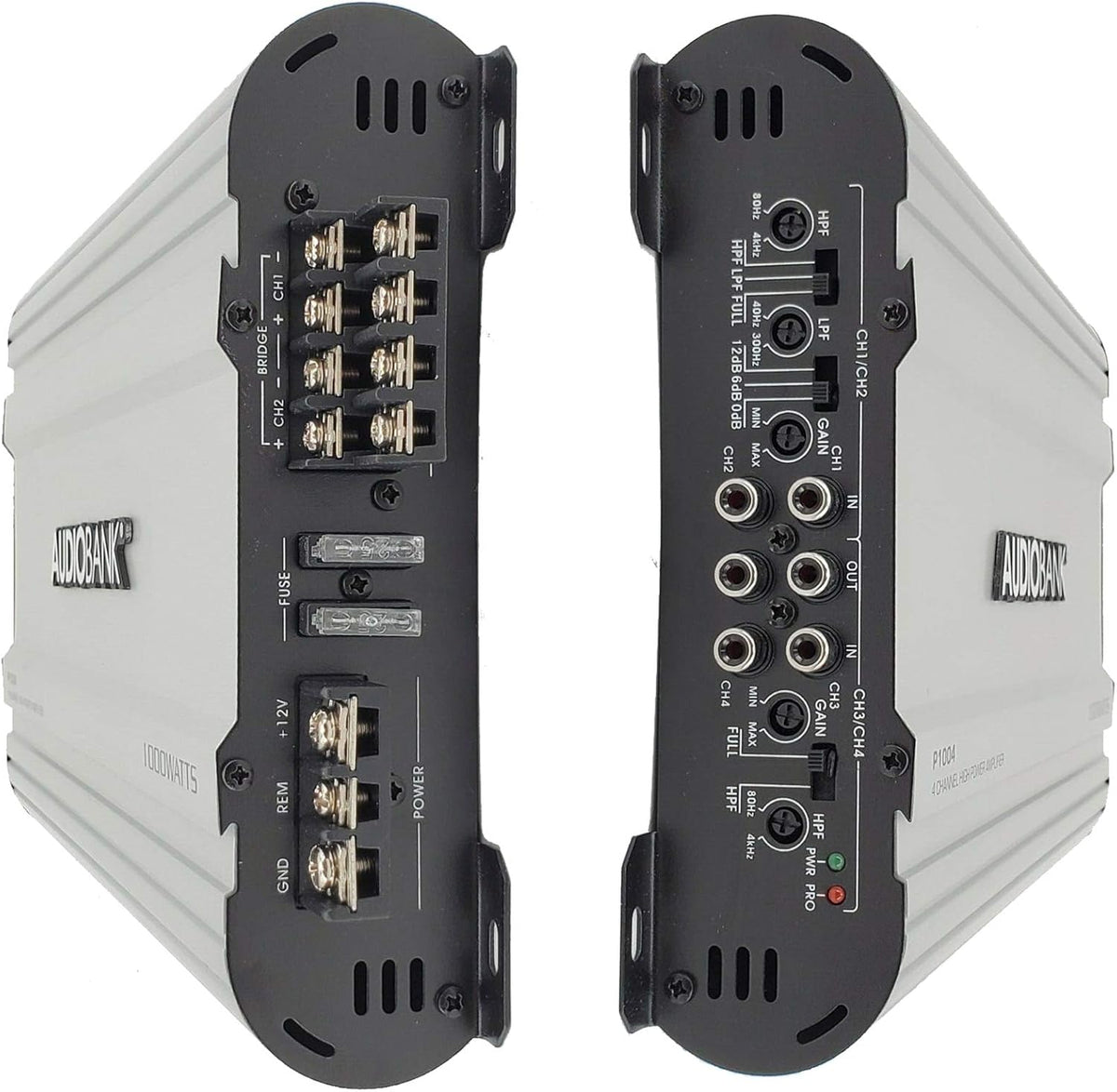 4 Channel 1000 Watts Bridgeable Car Audio Amplifier M6544
