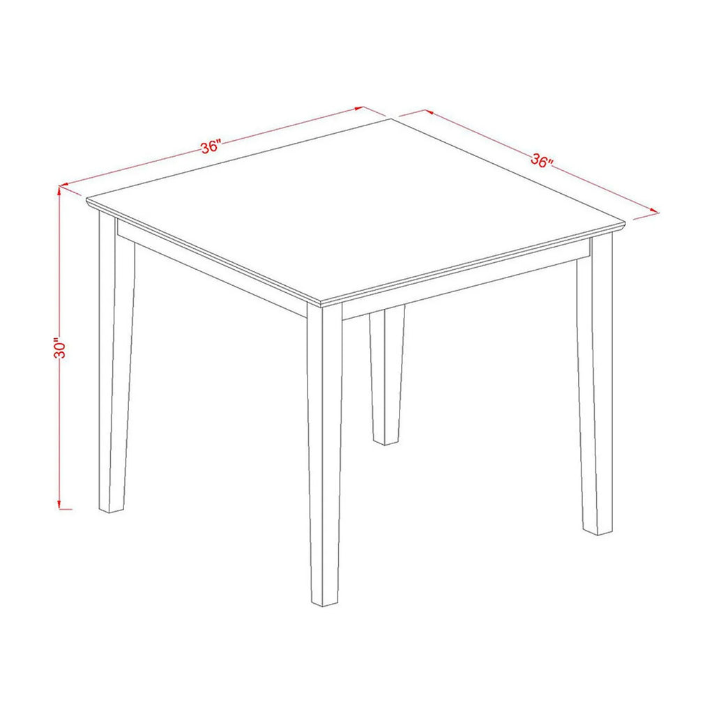 3 Pc Square Kitchen Table and 2 Dining Chairs X247861