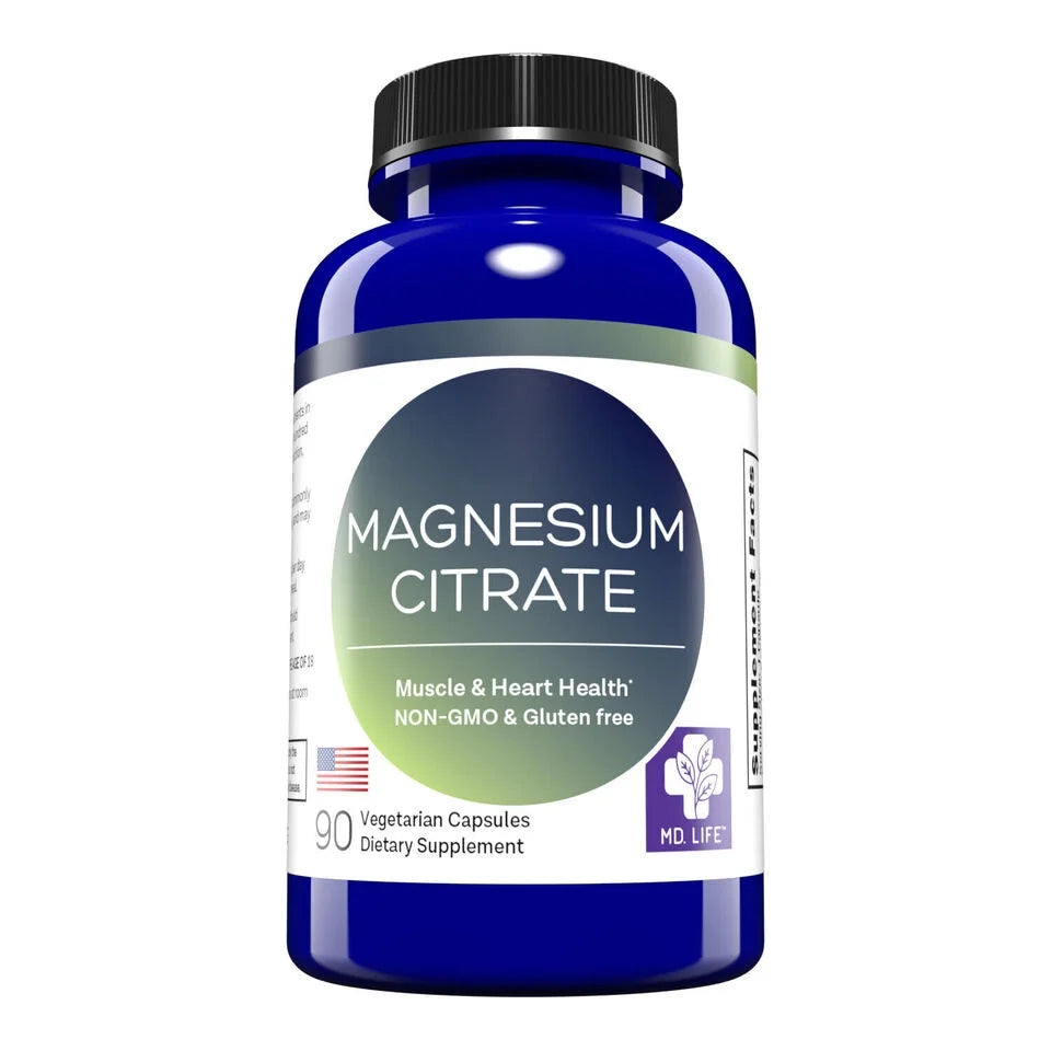 90 Capsules Magnesium Citrate Supplement 250 mg G92298