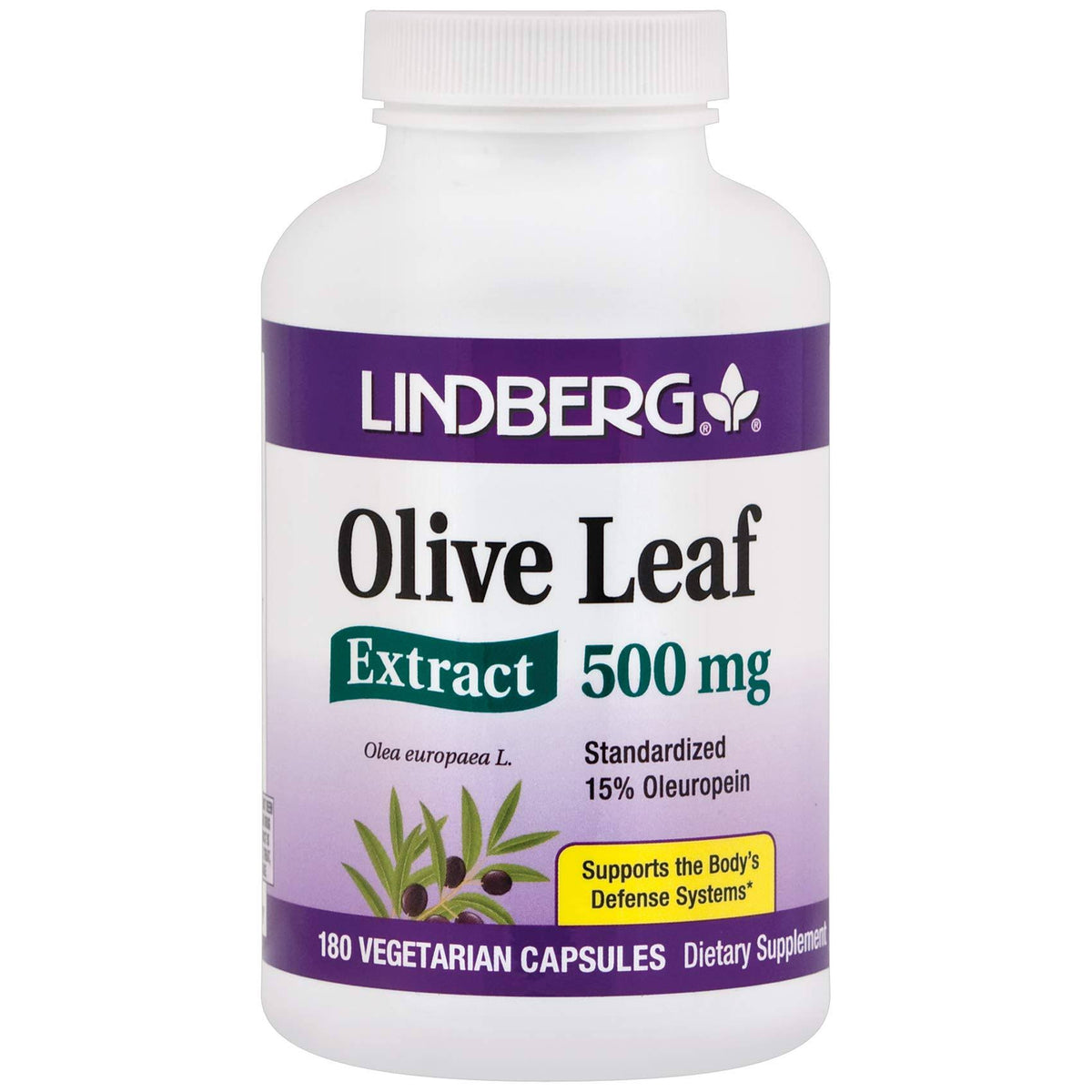 Olive Leaf Extract 500 mg 15% Oleuropein 180 Veg Caps X94500