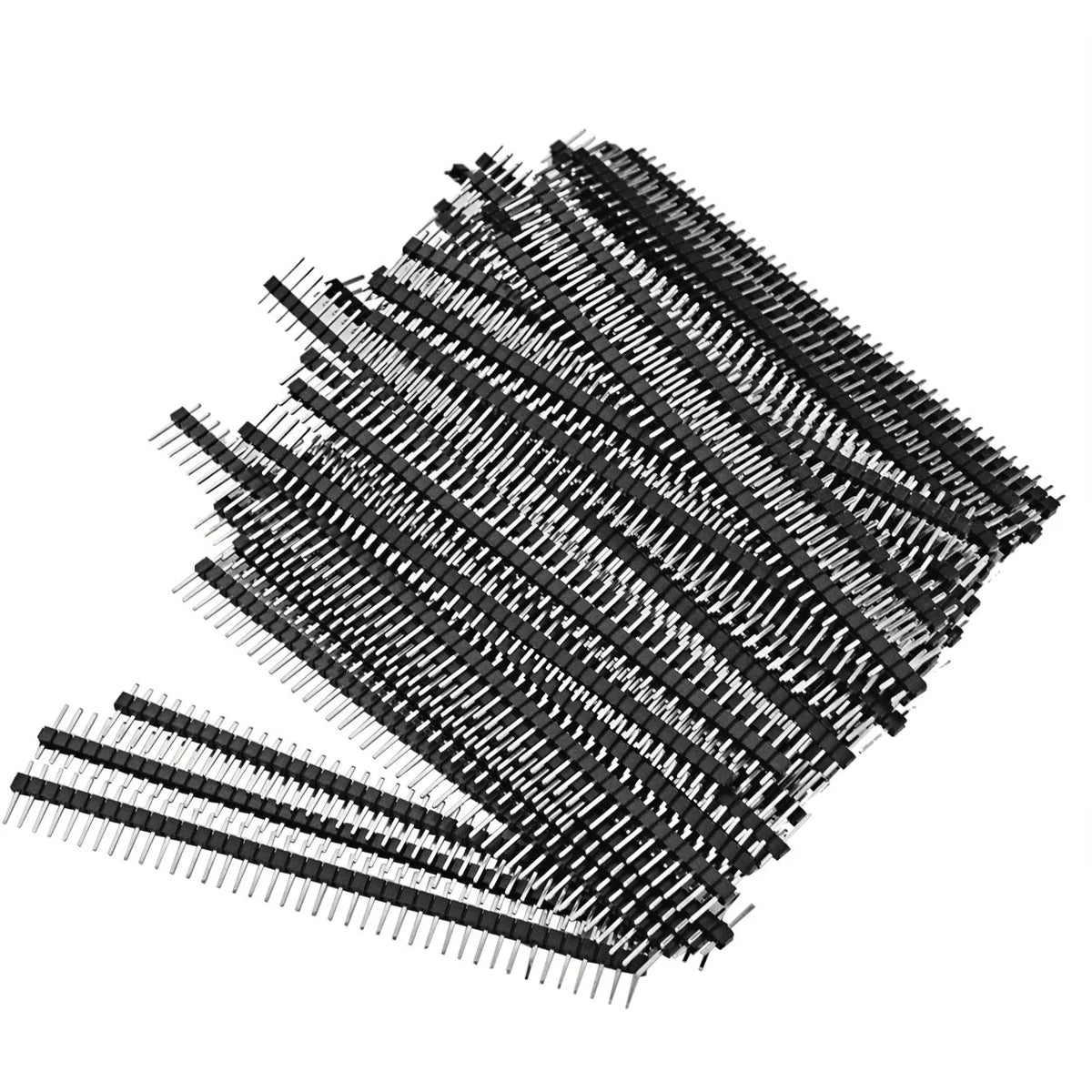 100pcs Male Header Pins Straight Single Row 40 Pin 0.1 Inch 2.54mm Connector D699