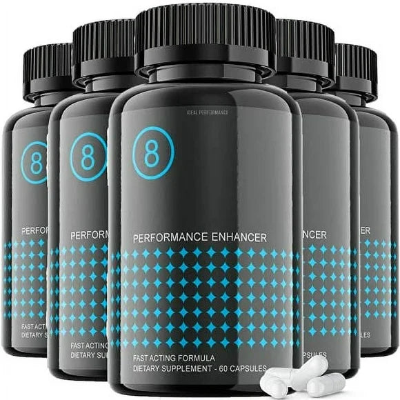 8 Pills Supplement for Men 5 Pack 300 Capsules P85723
