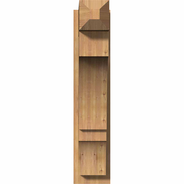 7 1/2x22W x 24x22D x 36x22H Smooth Craftsman Outlooker, Western Red Cedar O82141