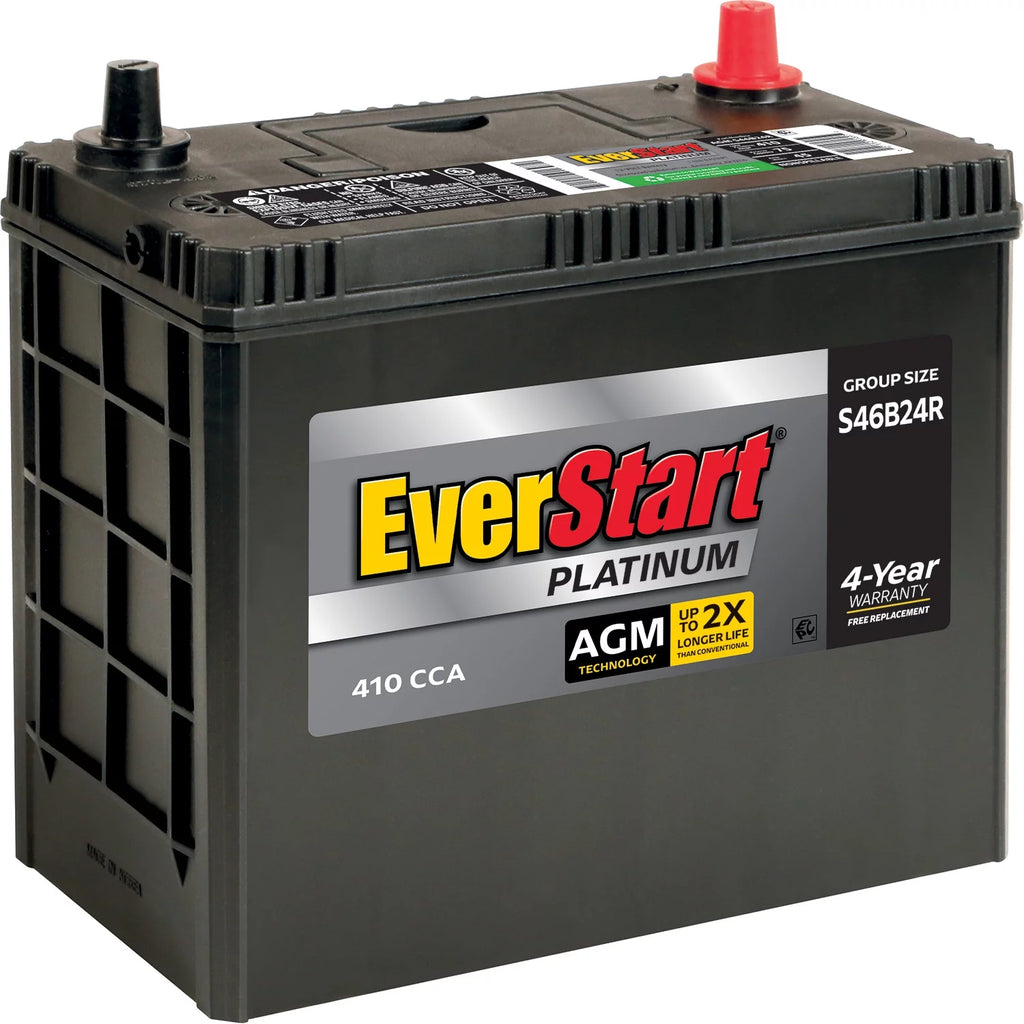 AGM Automotive Battery Group Size S46B24R 12 Volt 410 CCA U41955