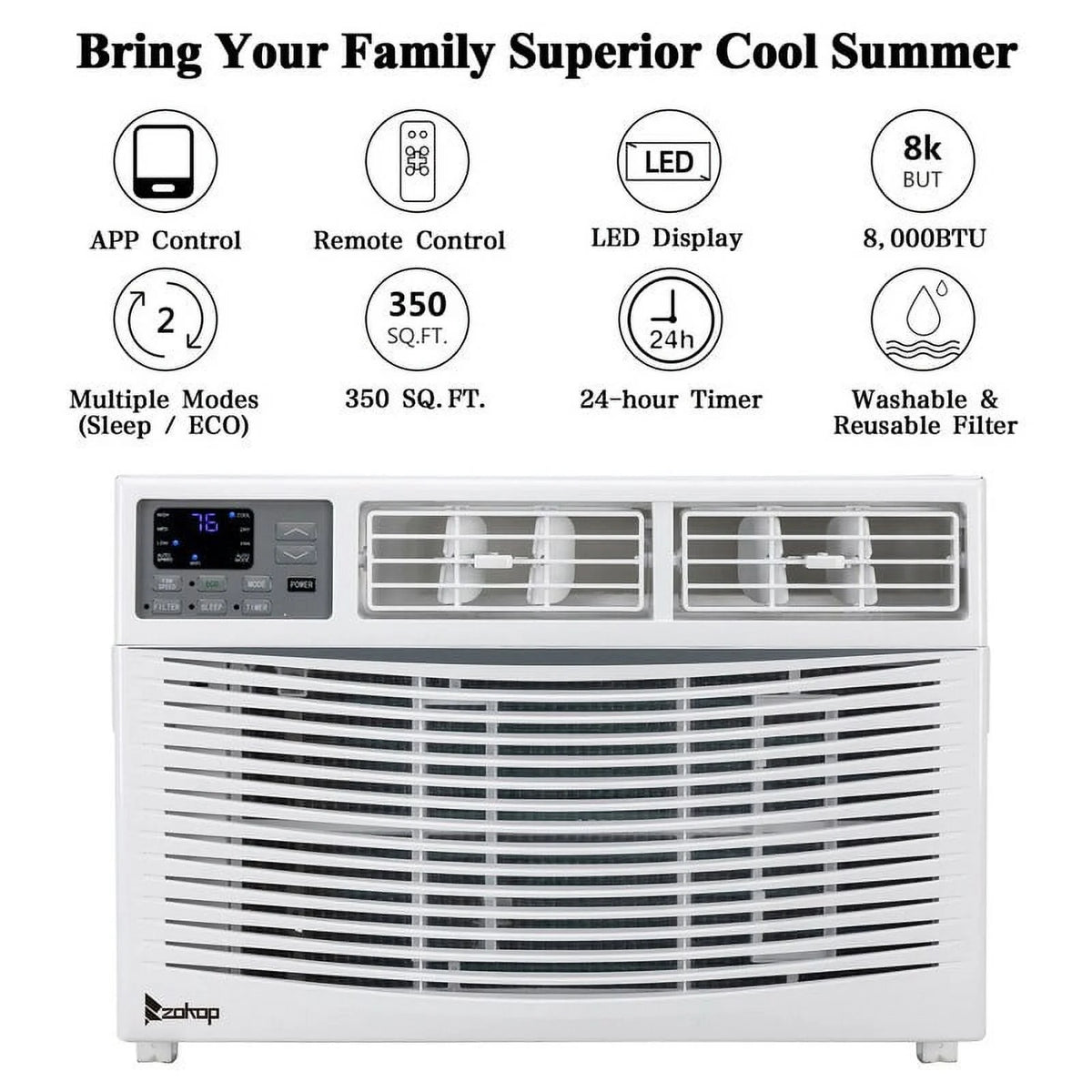 8000BTU Portable Window Air Conditioner G757