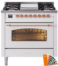36 Dual Fuel Natural Gas Range with Copper Trim E569231
