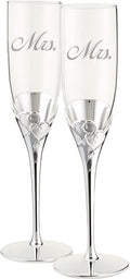 Set Of 2 Engraved Champagne Flutes F41240