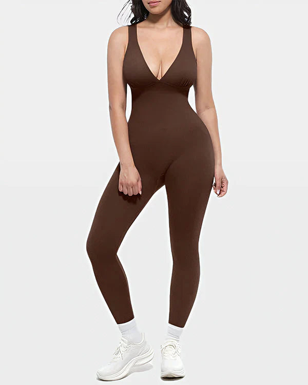 V Neck Sculpting Jumpsuit I755770