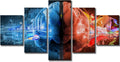 5 Piece Brain Art Canvas Wall Decoration I49379