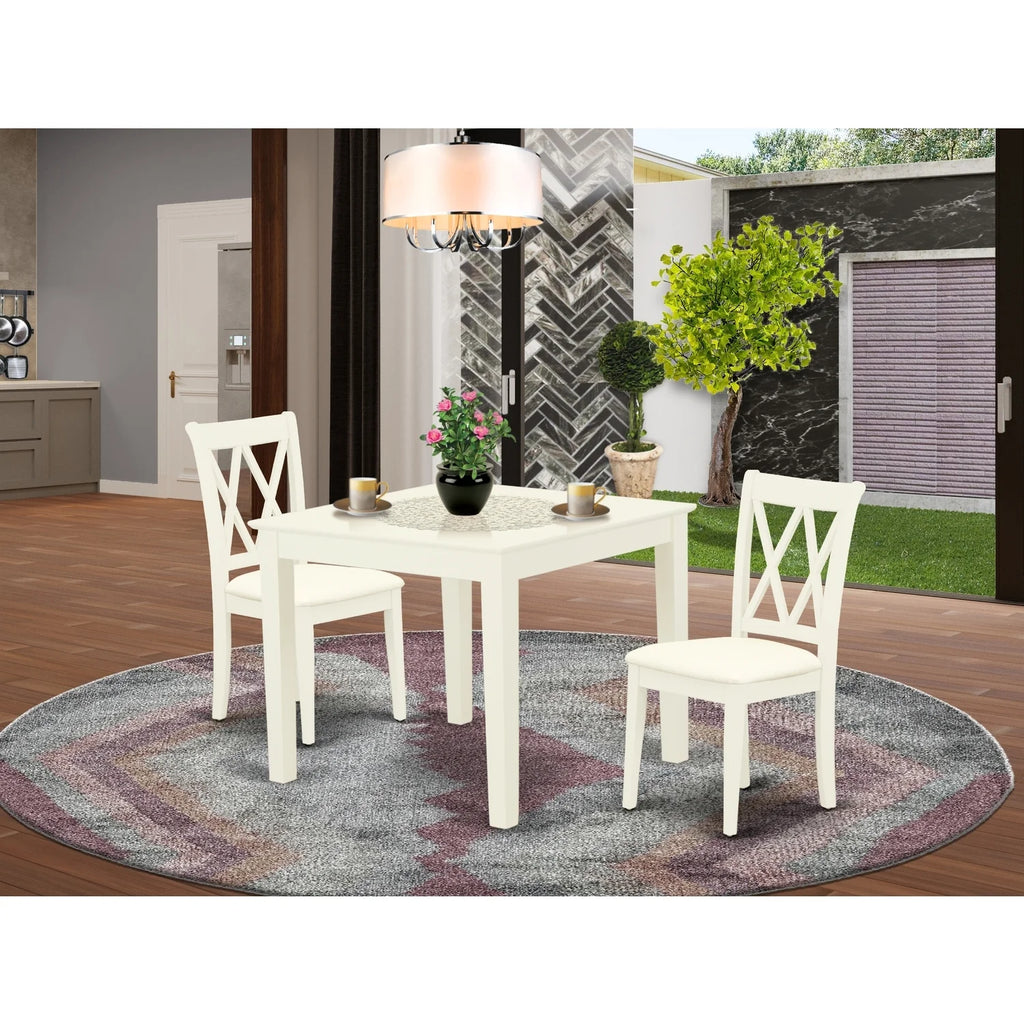3 Pc Square Kitchen Table and 2 Dining Chairs X247861