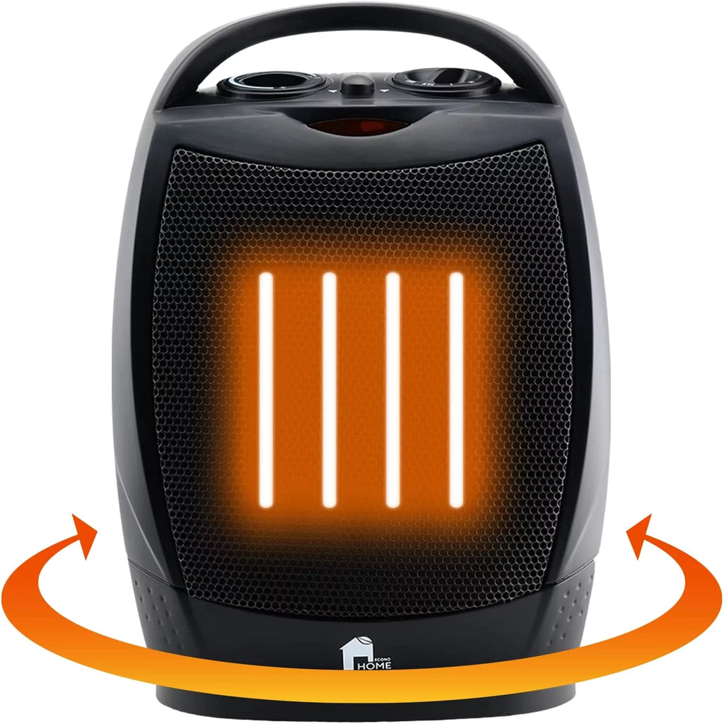 Portable Electric Space Heater 1500W/750W Oscillating D635