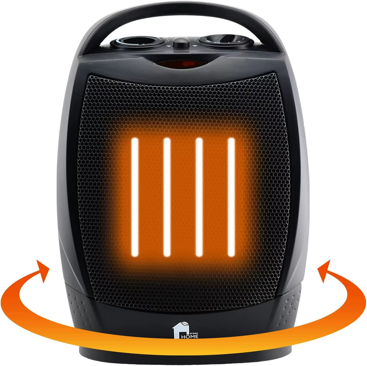 Portable Electric Space Heater 1500W/750W Oscillating D635