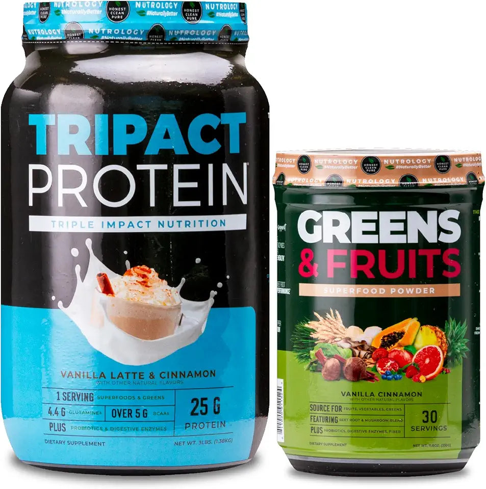 Vanilla Cinnamon Protein Powder & Greens & Fruits Powder V99418