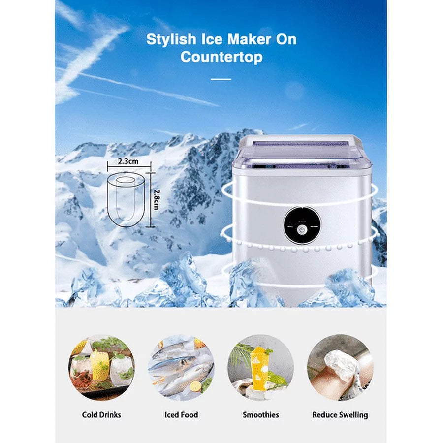 Countertop Ice Maker 28 lbs 2L with Scoop and Basket J83753