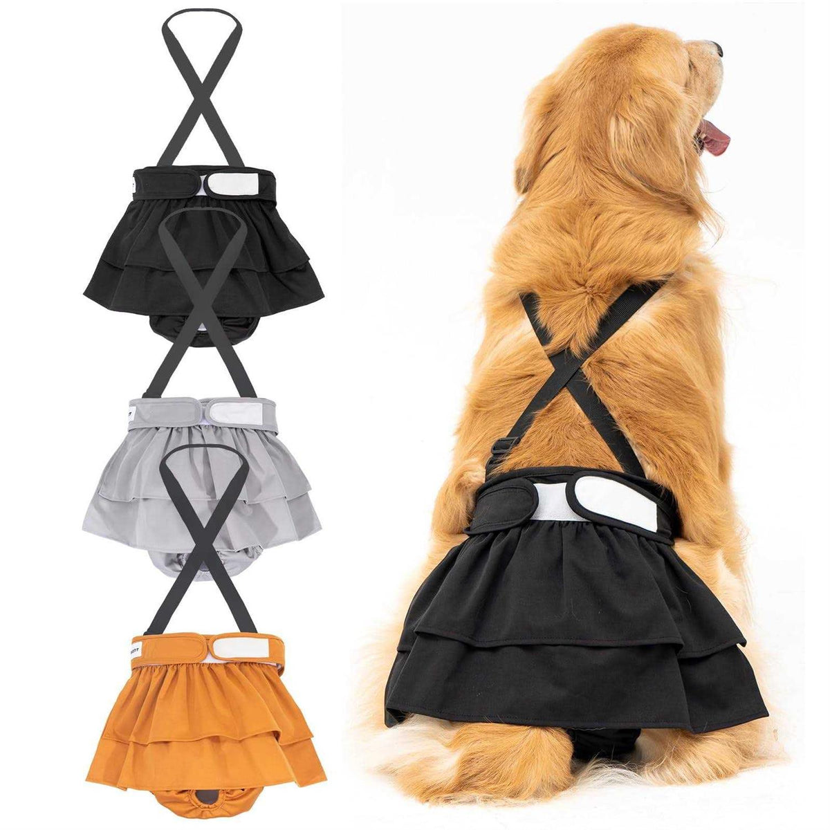 Washable Female Dog Diaper 3 Pack L49342