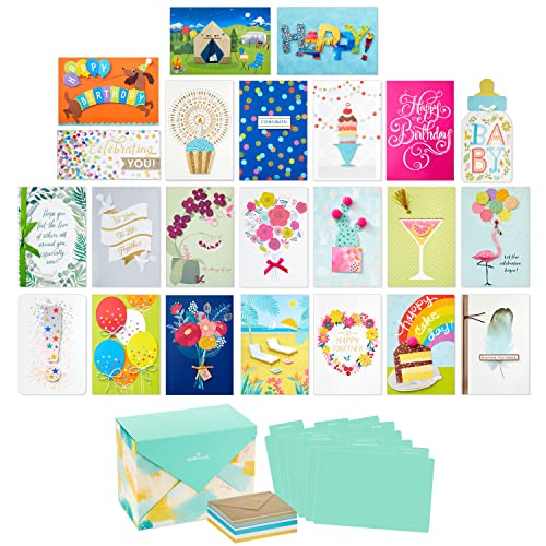 Assorted Boxed Christmas Cards Set Pack of 24 with Envelopes J803