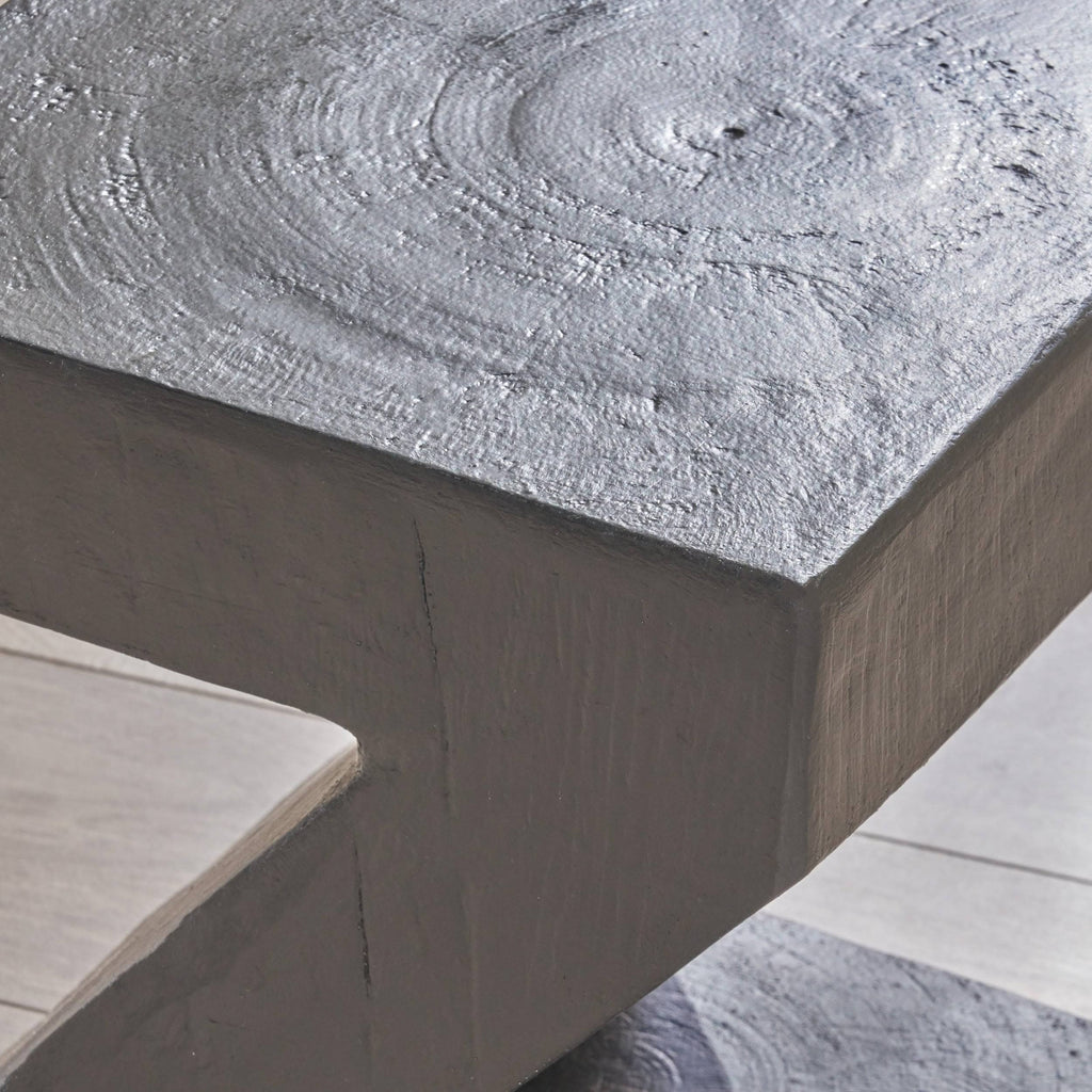 16 in. Light Gray Concrete Accent Table K1765