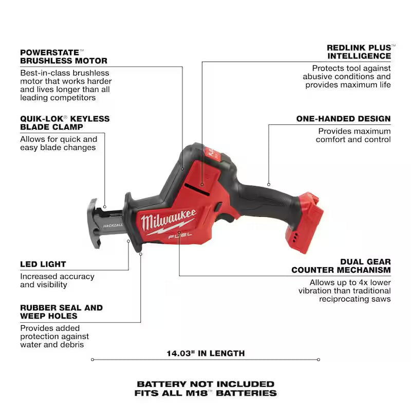 18V Brushless Cordless 4-1/2 in./5 in. Grinder with Reciprocating Saw Z50096