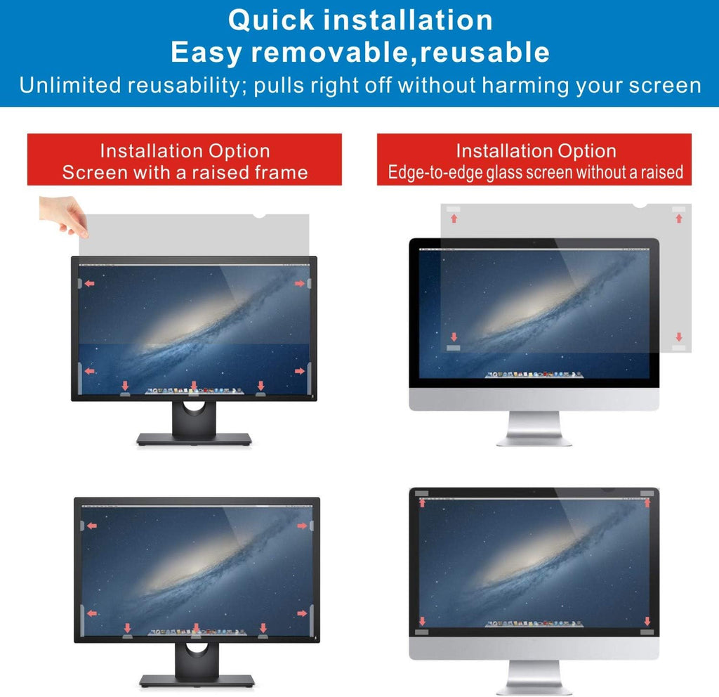 18.5-inch Widescreen Privacy Screen Filter, Pack of 2 M858